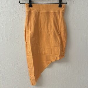 Frank & Eileen Orange Tee Lab Ultimate Asymmetrical Skirt 100% Cotton Lined S